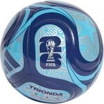 Adidas World Cup 26 Trionda Club Outdoor-Fu&szlig;ball, blau 4068811947774