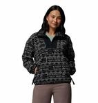 Columbia Sequoia Grove Printed Half Zip Damen Rollkragenpullover, schwarz