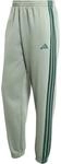 Adidas Essentials 3-Stripes Fleece Tapered Cuffed Herren Jogginghose, gr&uuml;n