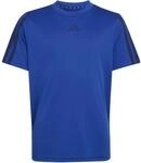 Adidas Train Essentials 3-Streifen Jungen T-Shirt, blau 4069995832238