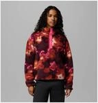 Columbia Helvetia II Printed Cropped Half Snap Damen Rollkragenpullover, rot, Gr. L