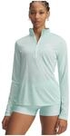 Under Armour Tech Half-Zip Damen T-Shirt, gr&uuml;n, Gr. XL 0198634029884