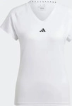 Adidas NQ047_HR7878, Adidas Aeroready Workout Essentials V-Neck Damen T-Shirt, wei&szlig;,
