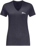 Jack Wolfskin Crosstrail Damen T-Shirt, grau, Gr. S 4064886428422
