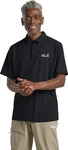 Jack Wolfskin 1809801_6000, Jack Wolfskin Delgami Polo Herren T-Shirt, schwarz, Gr.