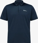 Jack Wolfskin 1809801_1010, Jack Wolfskin Delgami Polo Herren T-Shirt, blau, Gr. XL