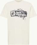 Jack Wolfskin A64116_T0296, Jack Wolfskin Brand Herren T-Shirt, wei&szlig;, Gr. L male