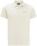 Jack Wolfskin Essential Herren Poloshirt, wei&szlig;, Gr. L 4064886437523