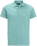Jack Wolfskin Essential Herren Poloshirt, gr&uuml;n, Gr. L 4064886439329