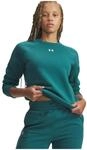 Under Armour Rival Fleece Crew Damen Sweatshirt, gr&uuml;n, Gr. M 0198634284115