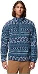 Columbia Helvetia II Printed Half Snap Fleece Herren Rollkragenpullover, blau, Gr. L