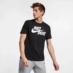 Nike Just DO IT Swoosh Herren T-Shirt, schwarz 191888623617