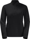 Jack Wolfskin Taunus Half Zip Damen Pullover, schwarz 4064993553260