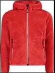 CMP Fix Hood Kinder Kapuzensweater, rot, Gr. 104 8059342228513
