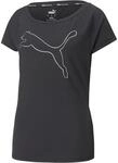 Puma Train Favorite Cat Damen T-Shirt, schwarz 4064537917220