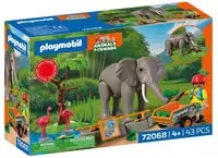 Playmobil 72068, PLAYMOBIL 72068 Elefant mit Tierpfleger