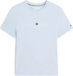 Tommy Hilfiger T-Shirt Tommy Logo MW0MW11797 Hellblau Slim Fit Herren