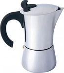 Basic Nature Edelstahl Espressokocher - 6 Tassen
