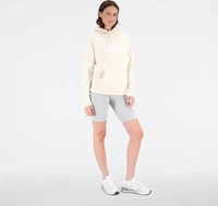 New Balance WT31533-TCM, New Balance Essentials Stacked Logo Hoodie Team Cream Damen
