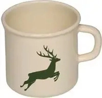 Riess Topf mit B&ouml;rdel Hirsch Gr&uuml;n 3/8 Liter Tasse