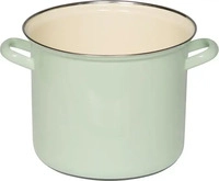 Riess Topf mit Chromrand nilgr&uuml;n 6 Liter 22cm pastell