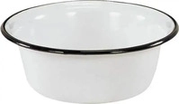 Emaille Sch&uuml;ssel 20cm schwarzer Rand