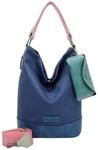Fritzi Izzy07 Olga Canvas Hobo Baumwollmix Damen Umh&auml;ngetasche City Beach vegan