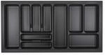 Orga-Box VIII Besteckkasten 911 x 480 mm Lavagrau f&uuml;r 100er Schr&auml;nke