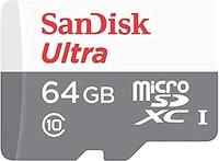 SanDisk Ultra microSDXC 64GB, up to 100MB/s, Class 10, UHS-I, Full HD Video