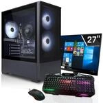 SYSTEMTREFF Multimedia Office PC mit Monitor AMD Ryzen 5 5600X 6x4.6GHz | 27 Zoll TFT