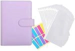 Huusuei 12 St&uuml;Ck Transparente Kunststoff A6 Binder Umschl&auml;Ge, Wasserdichtes...