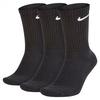 Nike Unisex Everyday Cushion Crew Training (3 Pairs) Socken 3 Paar , Black/White, M