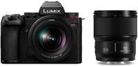 Hybrid-Set Panasonic Lumix S5 Mark II + S 20, 60 mm, f 3,5, 5,6 + S, 50 mm f 1,8