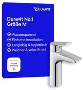 Duravit No.1 Waschtischarmatur, Gr&ouml;&szlig;e M (Auslauf H&ouml;he 117 mm), Wasserhahn...