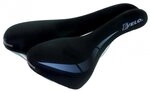 Velo, schwarz Wide:Channel Touringsattel, Fahrradsattel, O-Zone Full Cut, Wide