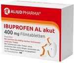 ALIUD PHARMA Ibuprofen AL akut 400 mg 50 Filmtabletten: Bei leichten bis m&auml;&szlig;ig