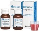MOLEVAC Suspension, 2 x 25 ml - Wurmkur gegen Madenw&uuml;rmer (Darmparasiten) f&uuml;r