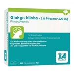 Ginkgo biloba - 1 A Pharma&reg; 120 mg | 120 Filmtabletten | Ged&auml;chtnisst&auml;rkung...