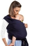 Boba Tragetuch Baby, Elastische Baumwolle, Neugeborene, Marineblau | Atmungsaktives