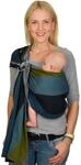 Hoppediz Ring-Sling, Baby-Tragetuch ab Geburt, 100 % schadstoffgepr&uuml;fte Baumwolle,