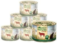 Dehner Best Nature Katzenfutter Senior, Lamm und Weizenkleie, 6 x 200 g (1.2 kg)