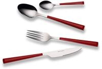 ECHTWERK Besteck Set "Basic" mit Kunststoffgriffen, Campingbesteck, Picknickbesteck,
