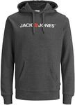 JACK & JONES Herren JJECORP Old Logo Sweat Hood, Dark Grey Melange/REG FIT - ME, S