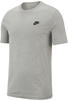 Nike Herren Sportswear Club T-Shirt, Dark Grey Heather/Black, XL