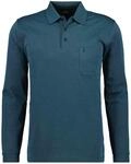 RAGMAN Herren Softknit-Polo mit Brusttasche, Langarm