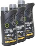Motor&ouml;l Motor &Ouml;l MANNOL 0W-20 O.E.M. Longlife 508/509 3 X 1 Liter