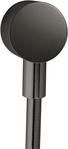hansgrohe Schlauchanschluss Axor rd, m R&uuml;ckflussverh., pol. black chrome