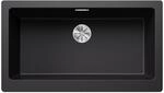 BLANCO VINTERA XL 9-U | Granitsp&uuml;le aus SILGRANIT schwarz | [89,6x51x23,2 cm]...