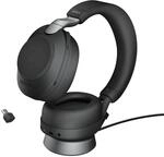 Jabra Evolve2 85 Wireless PC Headset with Charging Stand &ndash; Noise Cancelling UC