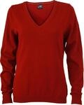 JN658 Damen Pullover V-Ausschnitt Baumwolle